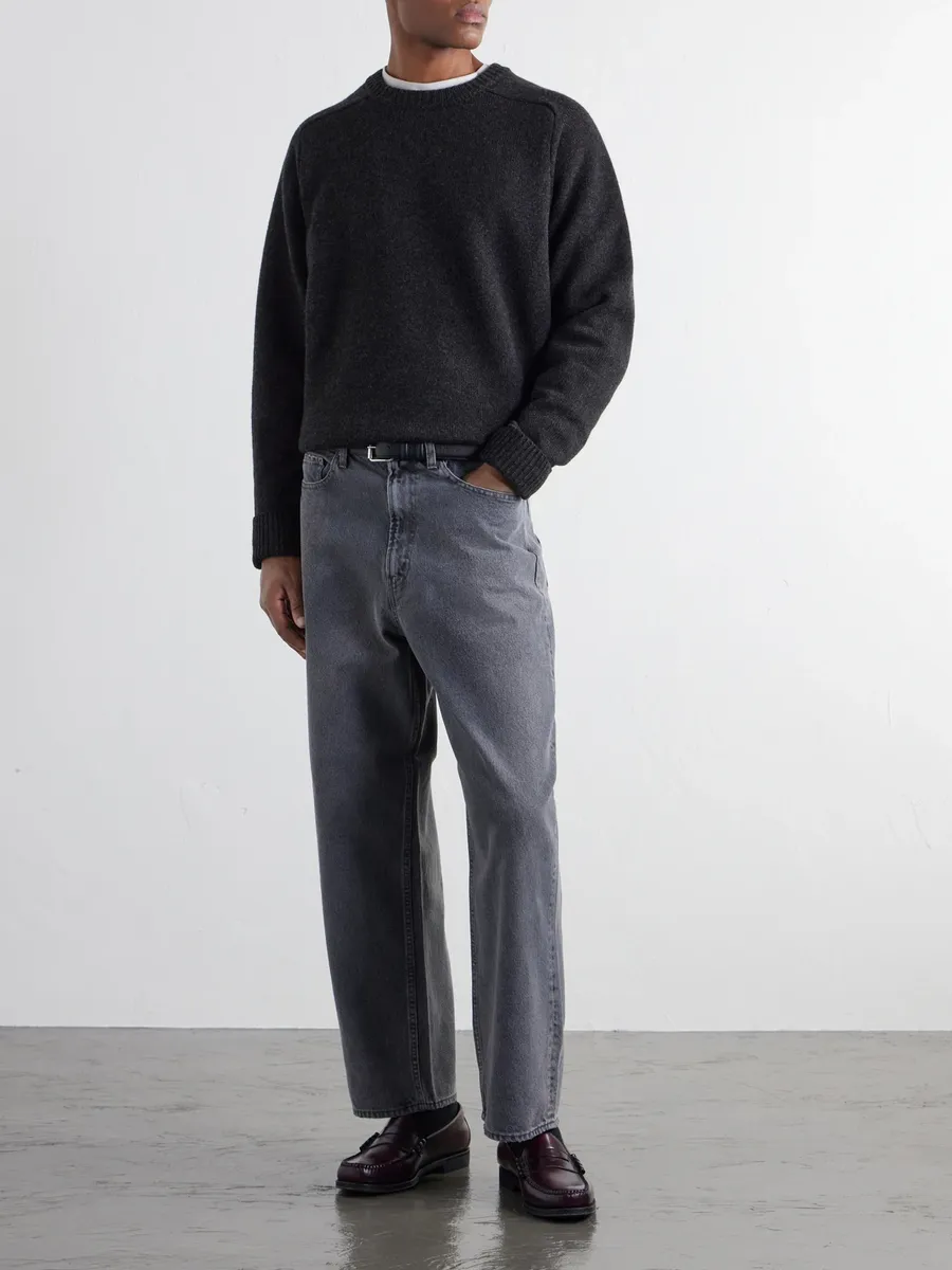 A.PRESSE Paneled Wool Sweater - Men | Thumbnail 2 A.PRESSE Paneled Wool Sweater - Men | Thumbnail 2