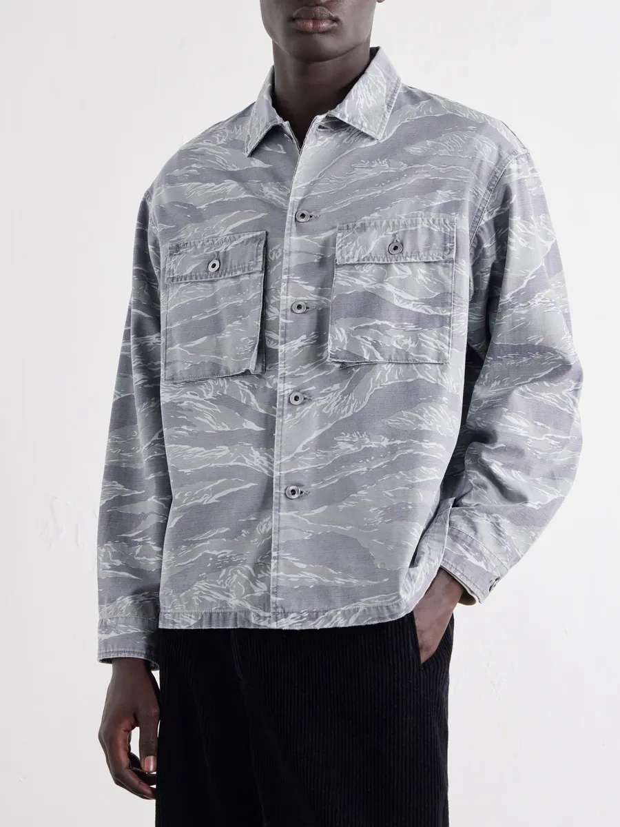 A.PRESSE Printed Cotton Jacket - Men | Thumbnail 3 A.PRESSE Printed Cotton Jacket - Men | Thumbnail 3