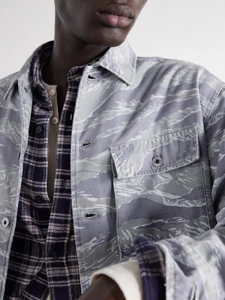 A.PRESSE Printed Cotton Jacket - Men | Thumbnail 5 A.PRESSE Printed Cotton Jacket - Men | Thumbnail 5