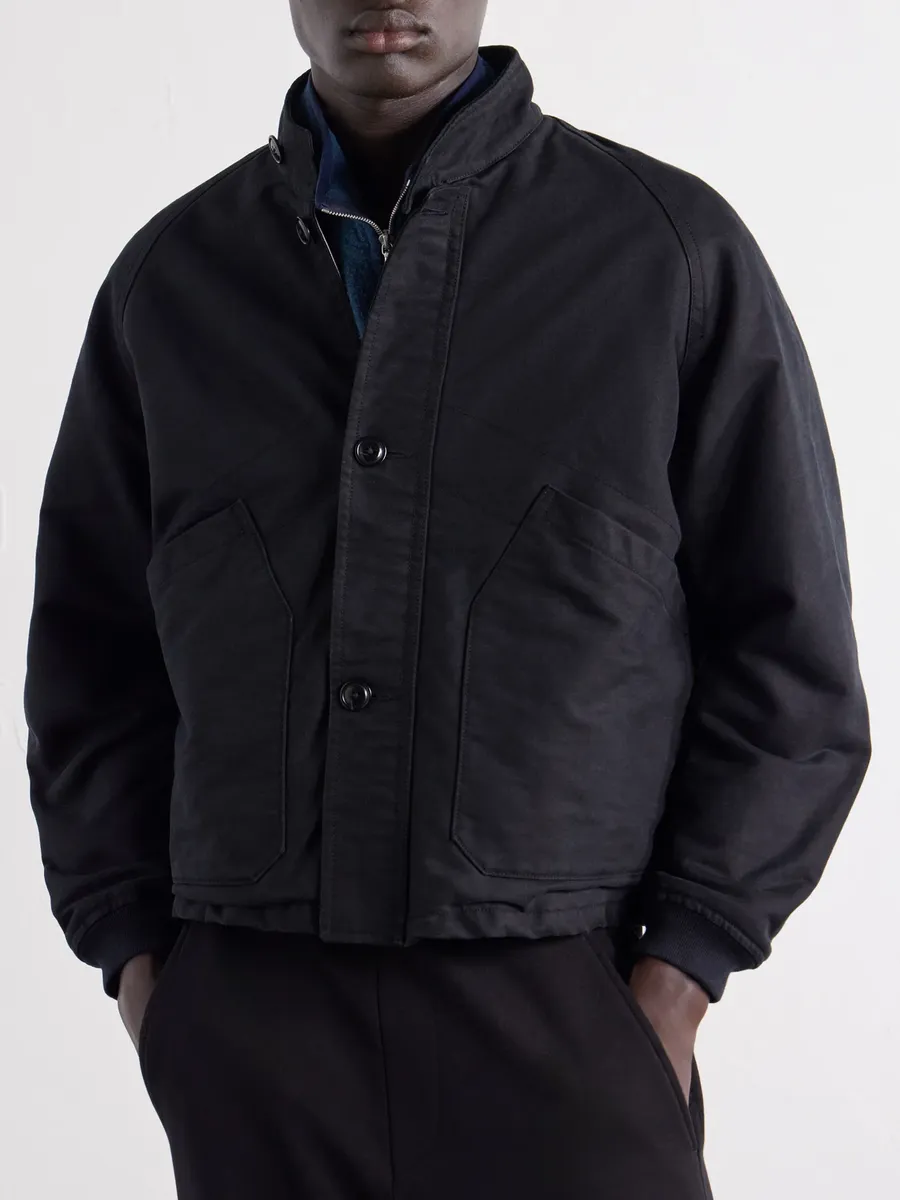 A.PRESSE Paneled Cotton-Canvas Jacket - Men | Thumbnail 3