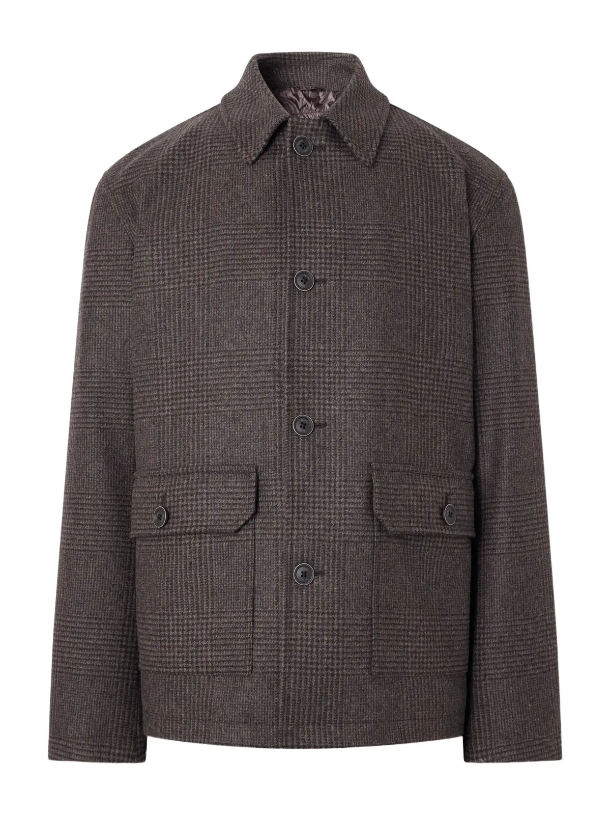 HERNO Padded Wool-Blend Tweed Overshirt - Men