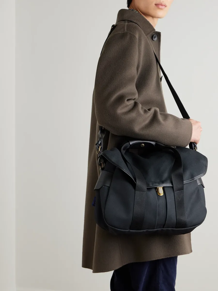 Bleu de Chauffe Musette Business Leather and Webbing-Trimmed Canvas Weekend Bag - Men | Thumbnail 2 Bleu de Chauffe Musette Business Leather and Webbing-Trimmed Canvas Weekend Bag - Men | Thumbnail 2