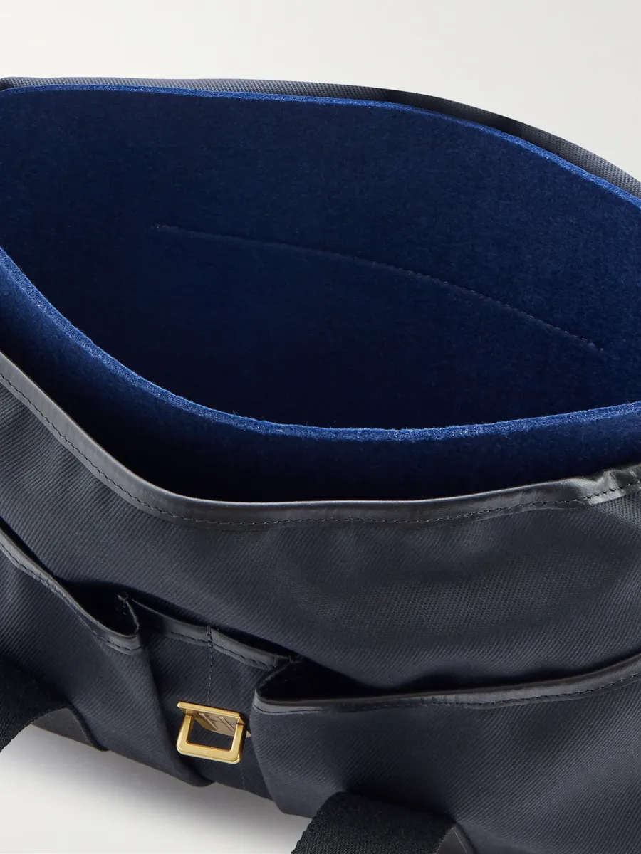 Bleu de Chauffe Musette Business Leather and Webbing-Trimmed Canvas Weekend Bag - Men | Thumbnail 5 Bleu de Chauffe Musette Business Leather and Webbing-Trimmed Canvas Weekend Bag - Men | Thumbnail 5