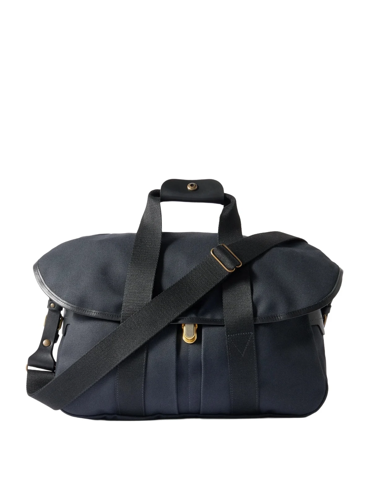 Bleu de Chauffe Musette Business Leather and Webbing-Trimmed Canvas Weekend Bag - Men