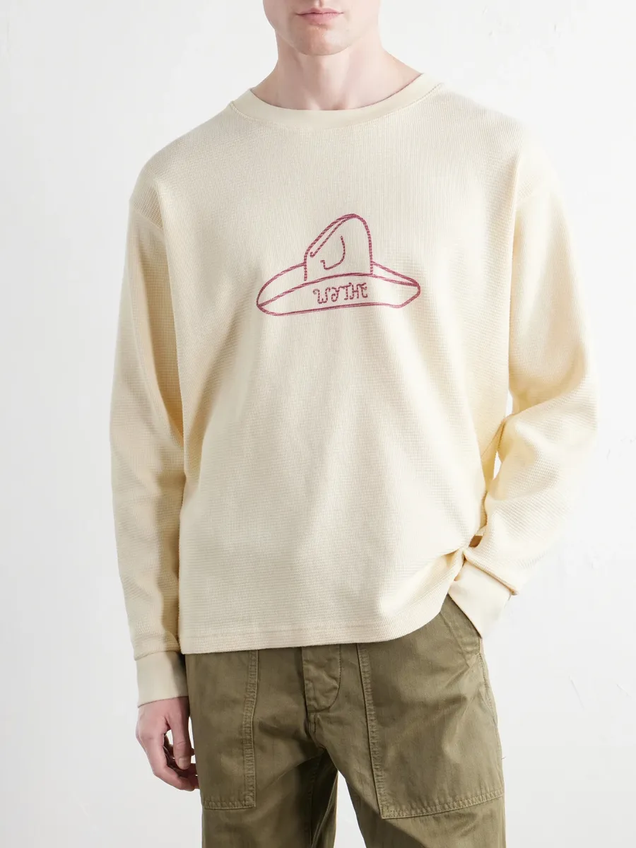 WYTHE Embroidered Waffle-Knit Cotton T-Shirt - Men | Thumbnail 3 WYTHE Embroidered Waffle-Knit Cotton T-Shirt - Men | Thumbnail 3