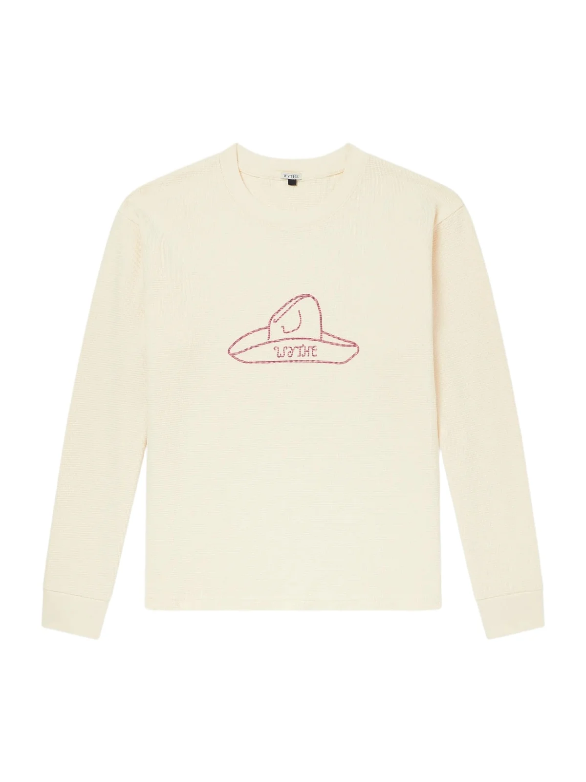 WYTHE Embroidered Waffle-Knit Cotton T-Shirt - Men