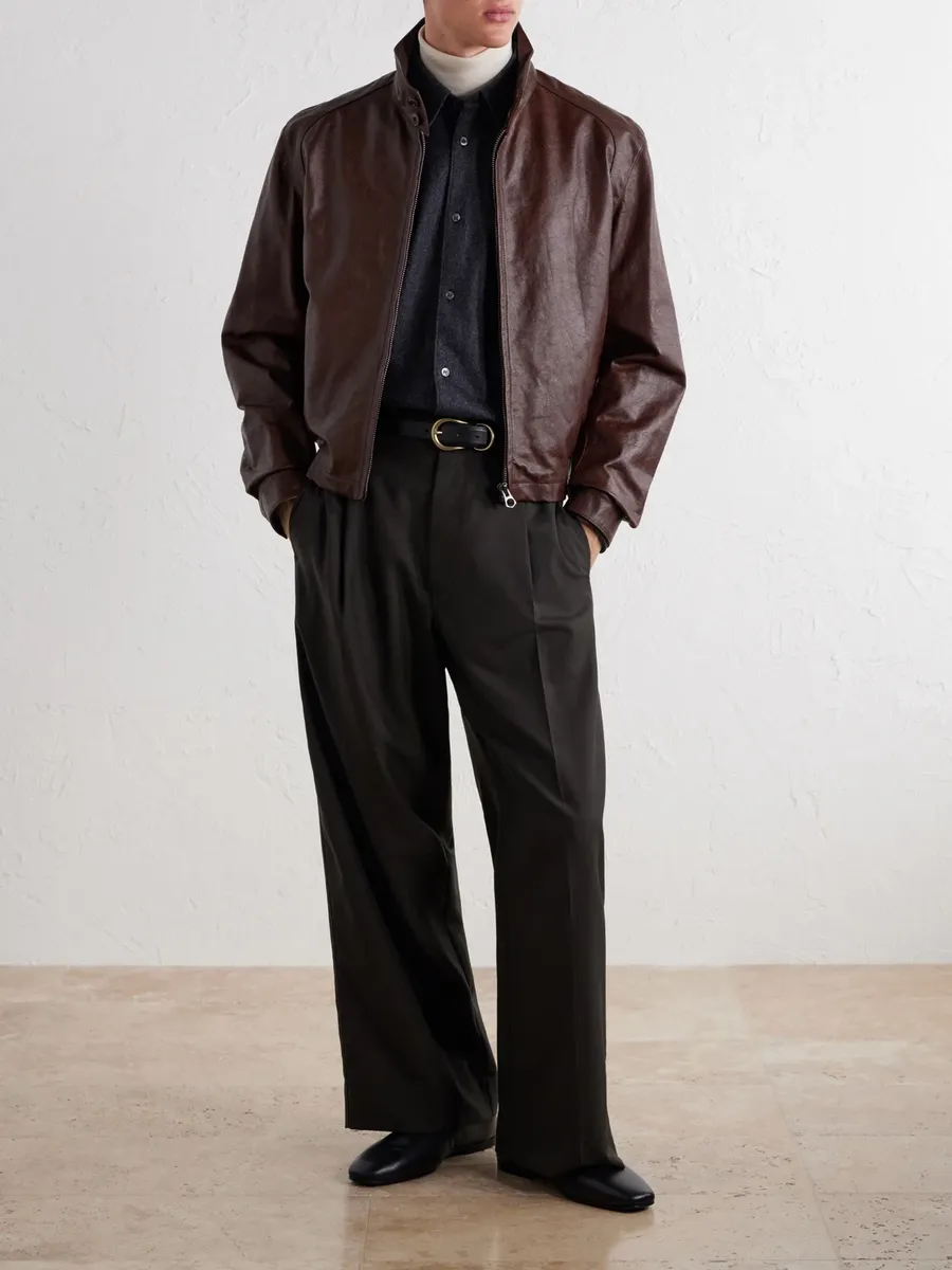 Lemaire Leather Jacket - Men | Thumbnail 2 Lemaire Leather Jacket - Men | Thumbnail 2