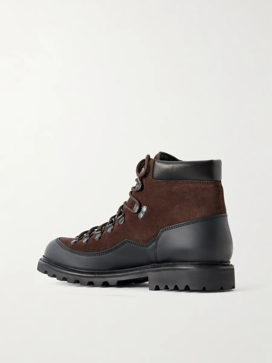 MORJAS Leather-Trimmed Suede Hiking Boots - Men | Thumbnail 4