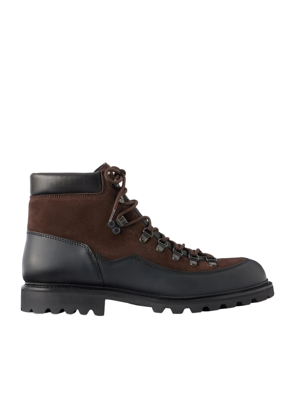 MORJAS Leather-Trimmed Suede Hiking Boots - Men