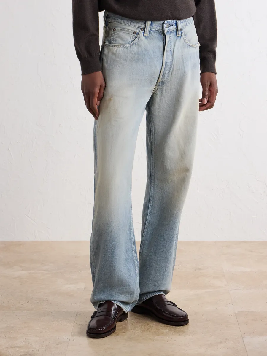 FULLCOUNT Straight-Leg Distressed Jeans - Men | Thumbnail 3 FULLCOUNT Straight-Leg Distressed Jeans - Men | Thumbnail 3