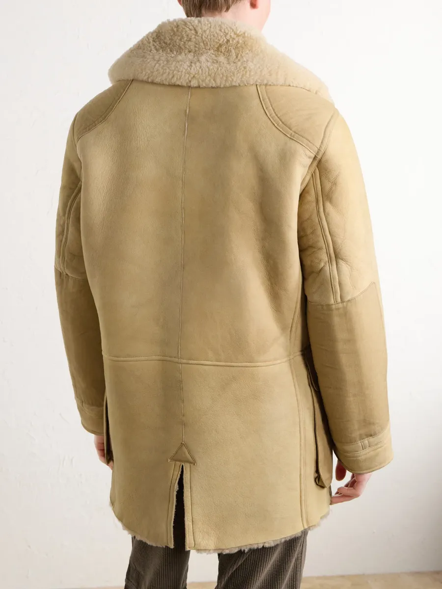 RRL Canvas-Trimmed Shearling Jacket - Men | Thumbnail 4