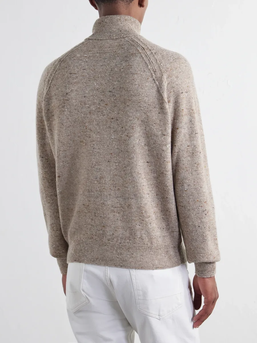 Zegna Wool-Blend Rollneck Sweater - Men | Thumbnail 4