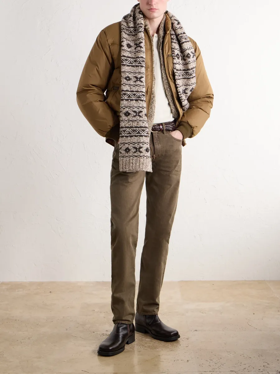 RRL Fair Isle Wool-Blend Jacquard Scarf - Men | Thumbnail 2 RRL Fair Isle Wool-Blend Jacquard Scarf - Men | Thumbnail 2