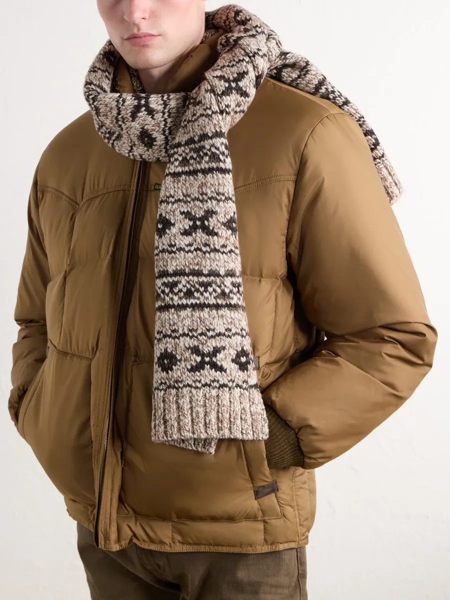 RRL Fair Isle Wool-Blend Jacquard Scarf - Men | Thumbnail 3 RRL Fair Isle Wool-Blend Jacquard Scarf - Men | Thumbnail 3
