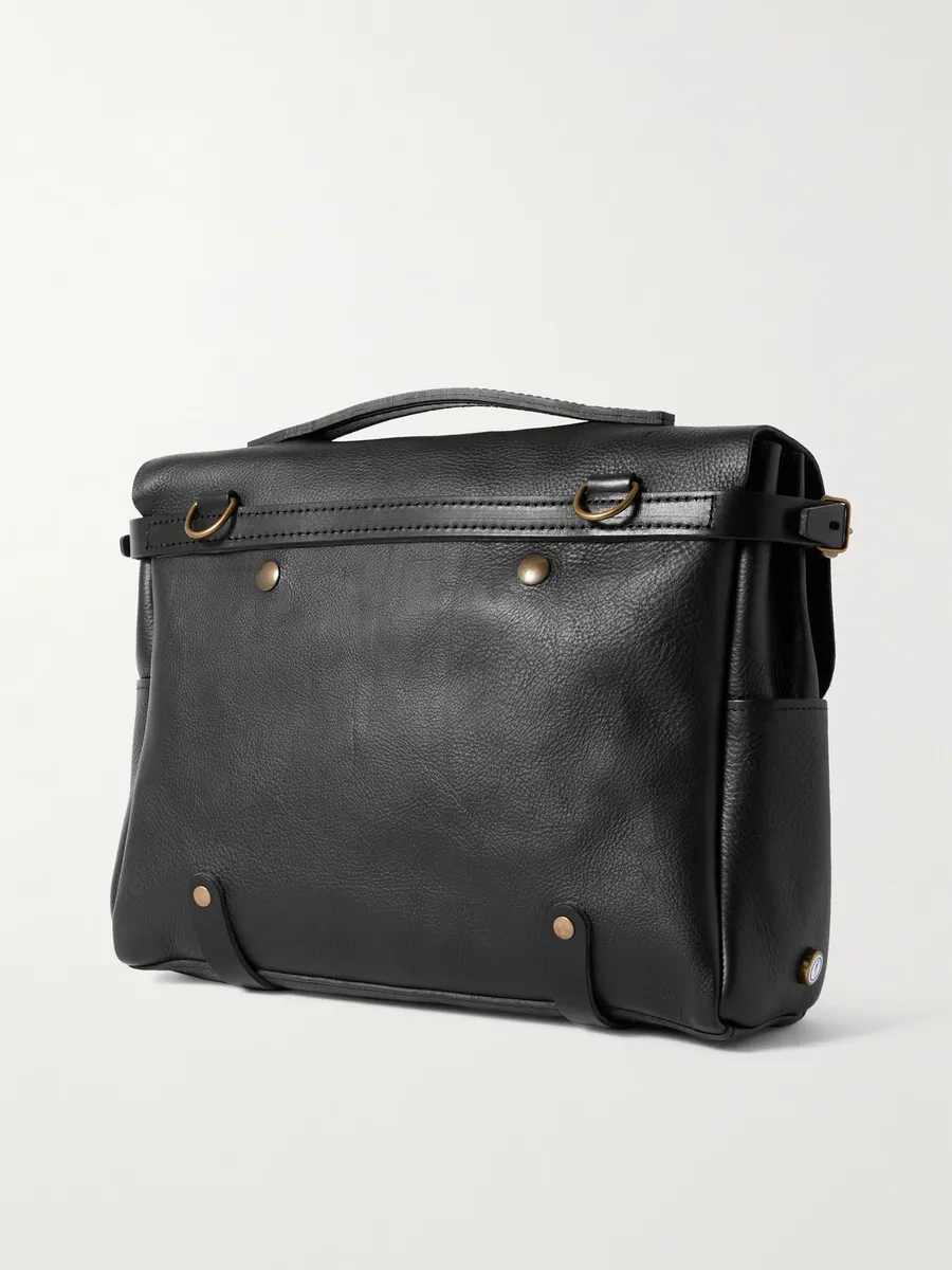 Bleu de Chauffe Éclair Full-Grain Leather Messenger Bag - Men | Thumbnail 3 Bleu de Chauffe Éclair Full-Grain Leather Messenger Bag - Men | Thumbnail 3
