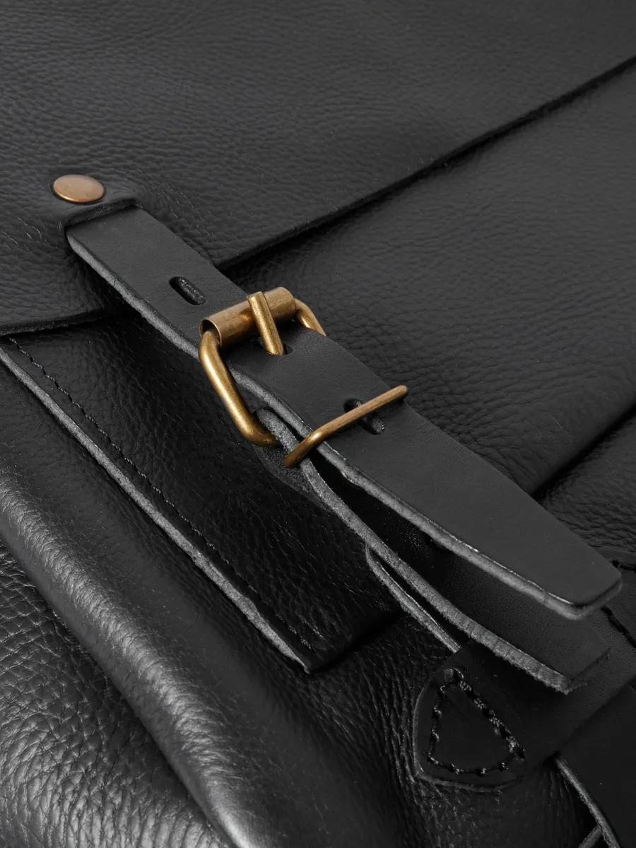Bleu de Chauffe Éclair Full-Grain Leather Messenger Bag - Men | Thumbnail 4 Bleu de Chauffe Éclair Full-Grain Leather Messenger Bag - Men | Thumbnail 4