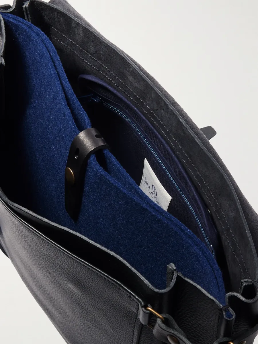 Bleu de Chauffe Éclair Full-Grain Leather Messenger Bag - Men | Thumbnail 5 Bleu de Chauffe Éclair Full-Grain Leather Messenger Bag - Men | Thumbnail 5