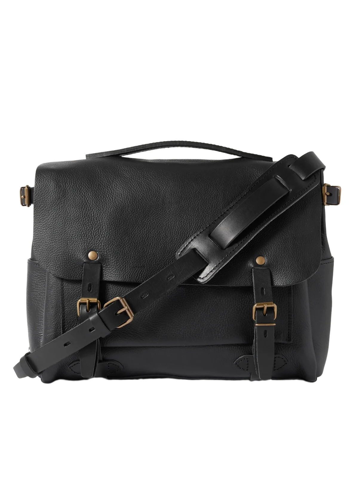 Bleu de Chauffe Éclair Full-Grain Leather Messenger Bag - Men