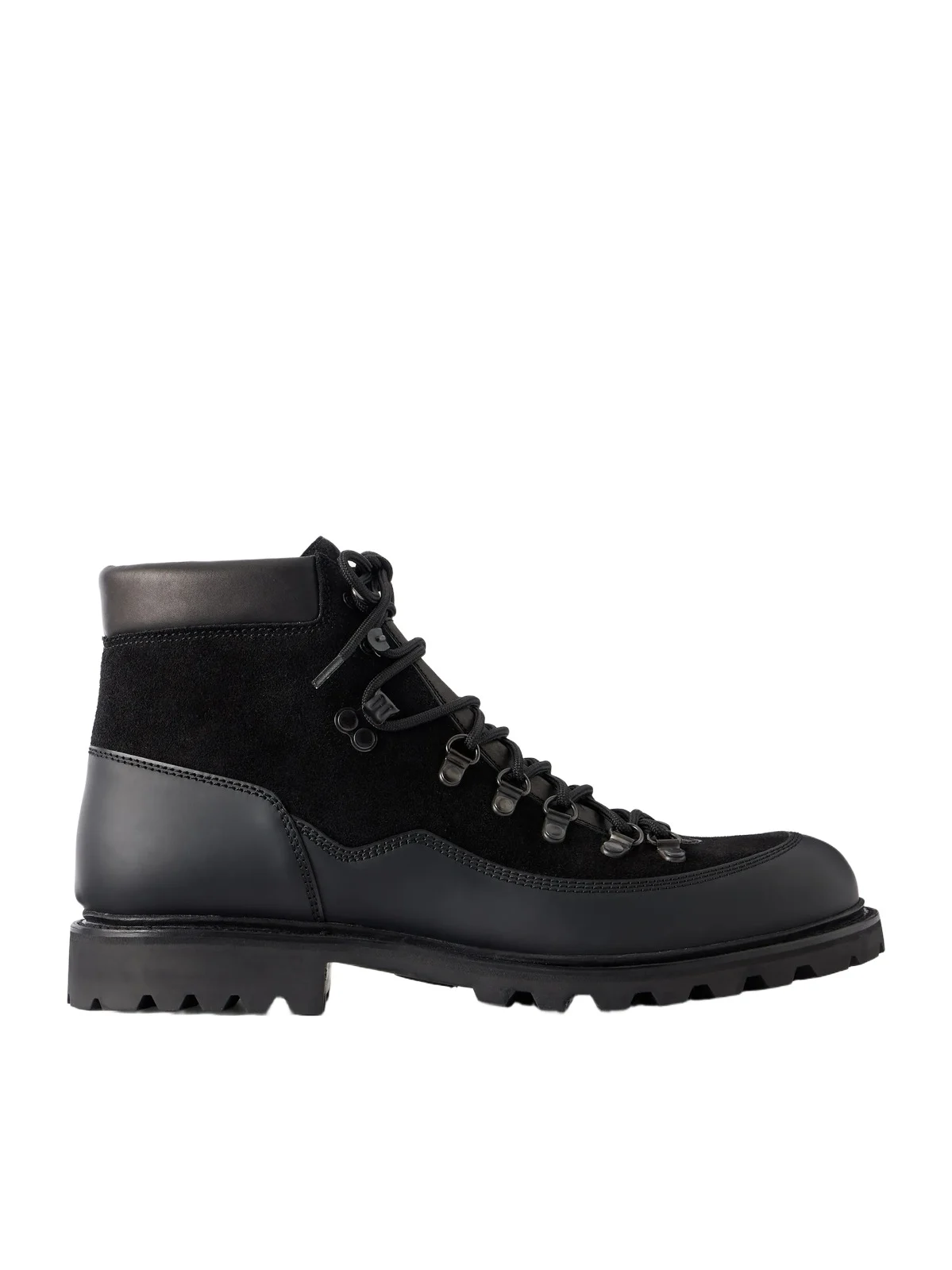 MORJAS Leather-Trimmed Suede Hiking Boots - Men