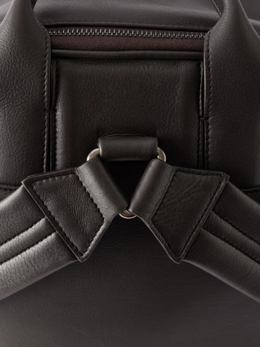 Zegna Leather Backpack - Men | Thumbnail 5 Zegna Leather Backpack - Men | Thumbnail 5