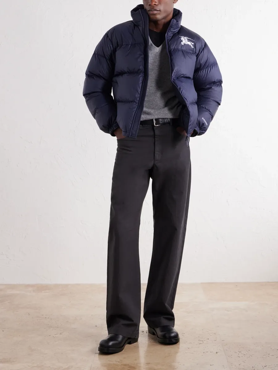 Burberry Highlands Logo-Embroidered Quilted Shell Down Jacket - Men | Thumbnail 2 Burberry Highlands Logo-Embroidered Quilted Shell Down Jacket - Men | Thumbnail 2