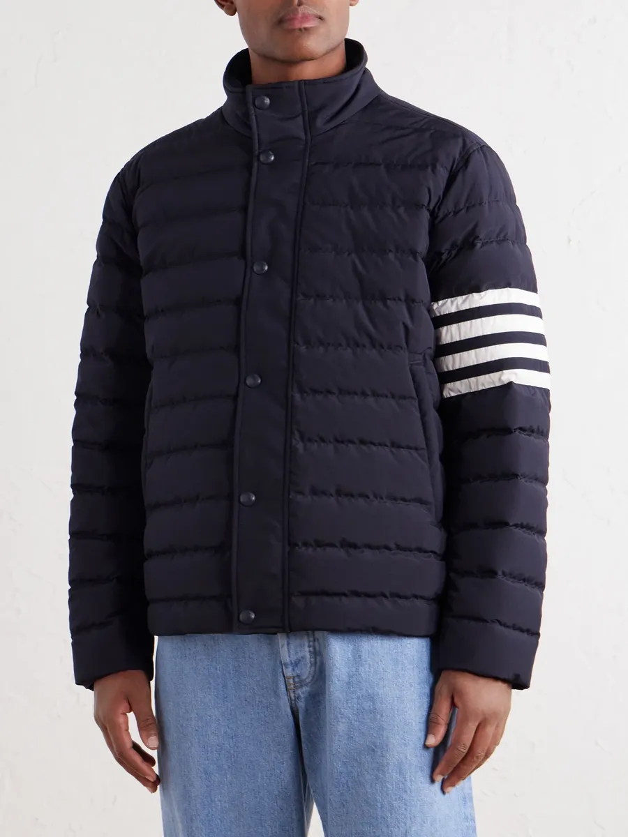 Thom Browne Striped Quilted Ripstop Down Jacket - Men | Thumbnail 3 Thom Browne Striped Quilted Ripstop Down Jacket - Men | Thumbnail 3
