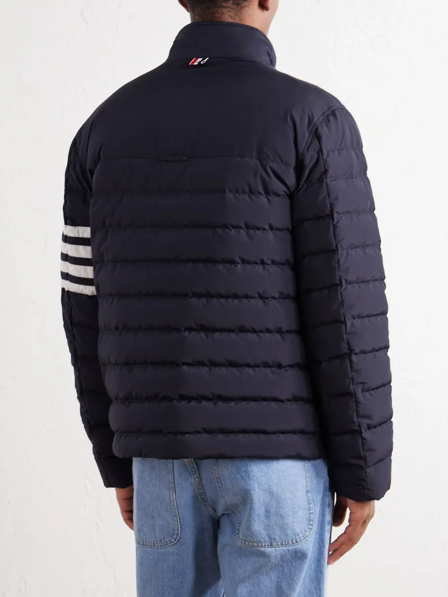 Thom Browne Striped Quilted Ripstop Down Jacket - Men | Thumbnail 4 Thom Browne Striped Quilted Ripstop Down Jacket - Men | Thumbnail 4