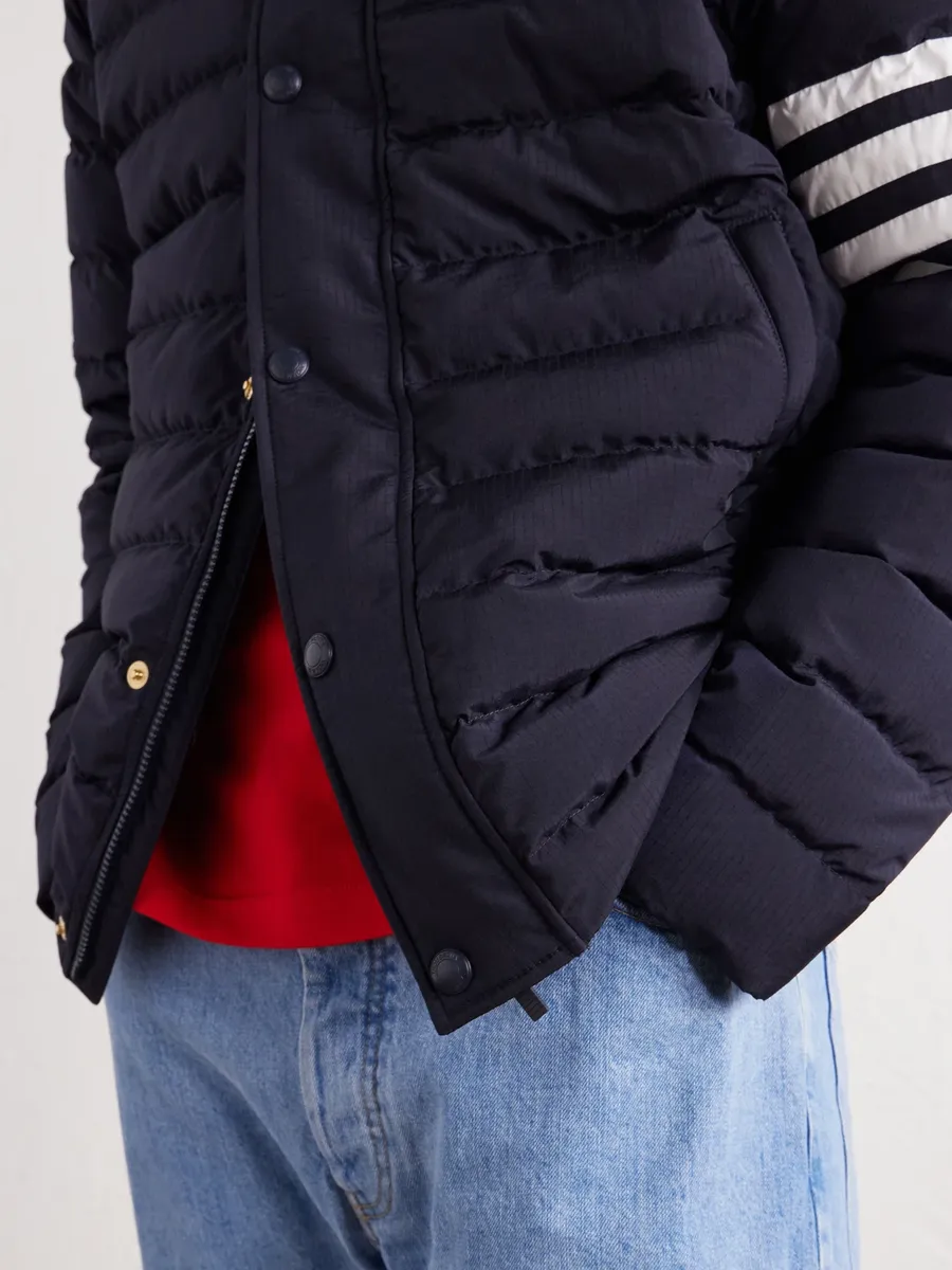 Thom Browne Striped Quilted Ripstop Down Jacket - Men | Thumbnail 5 Thom Browne Striped Quilted Ripstop Down Jacket - Men | Thumbnail 5