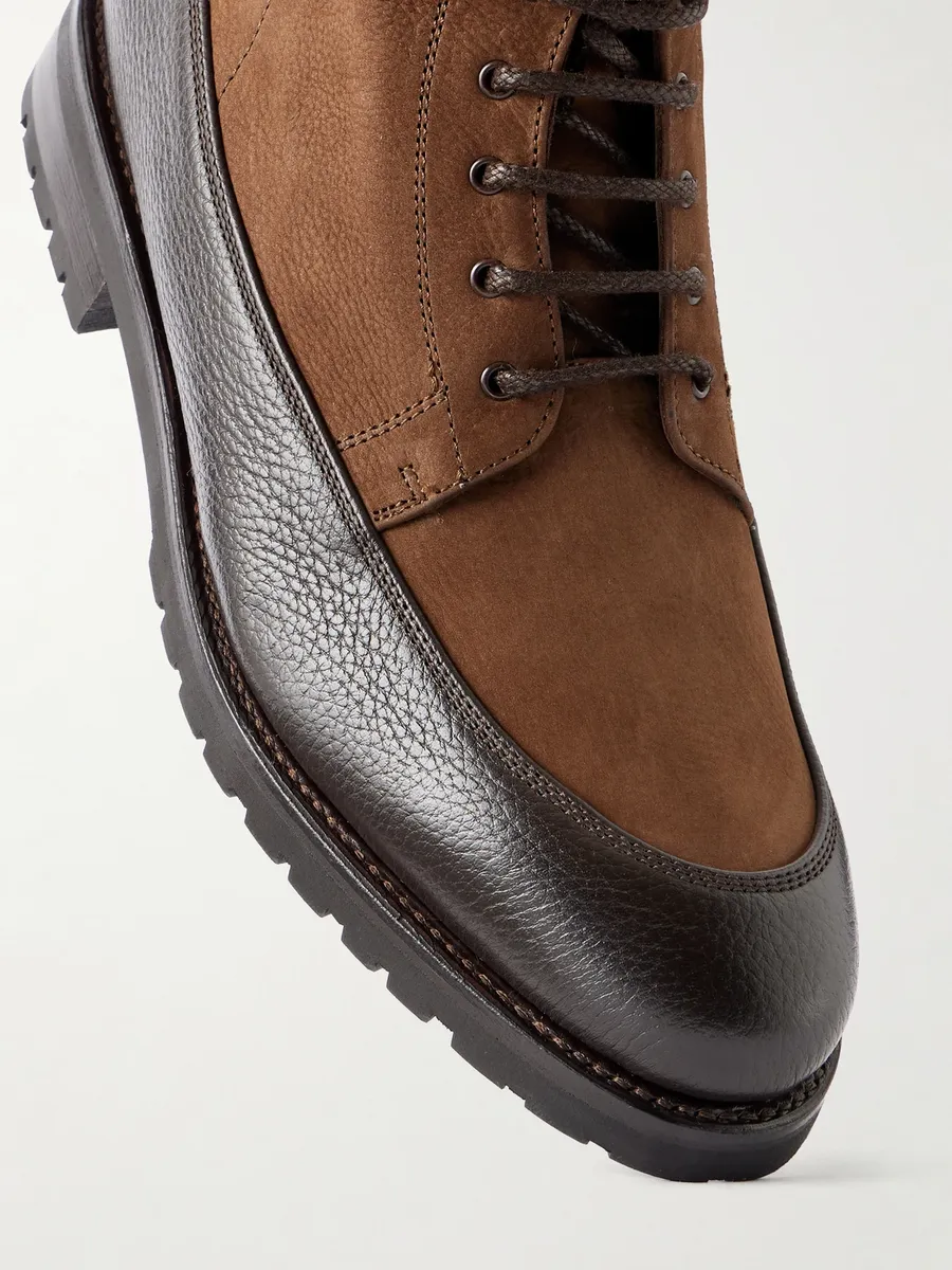 MORJAS Country Leather-Trimmed Nubuck Lace-Up Boots - Men | Thumbnail 5 MORJAS Country Leather-Trimmed Nubuck Lace-Up Boots - Men | Thumbnail 5