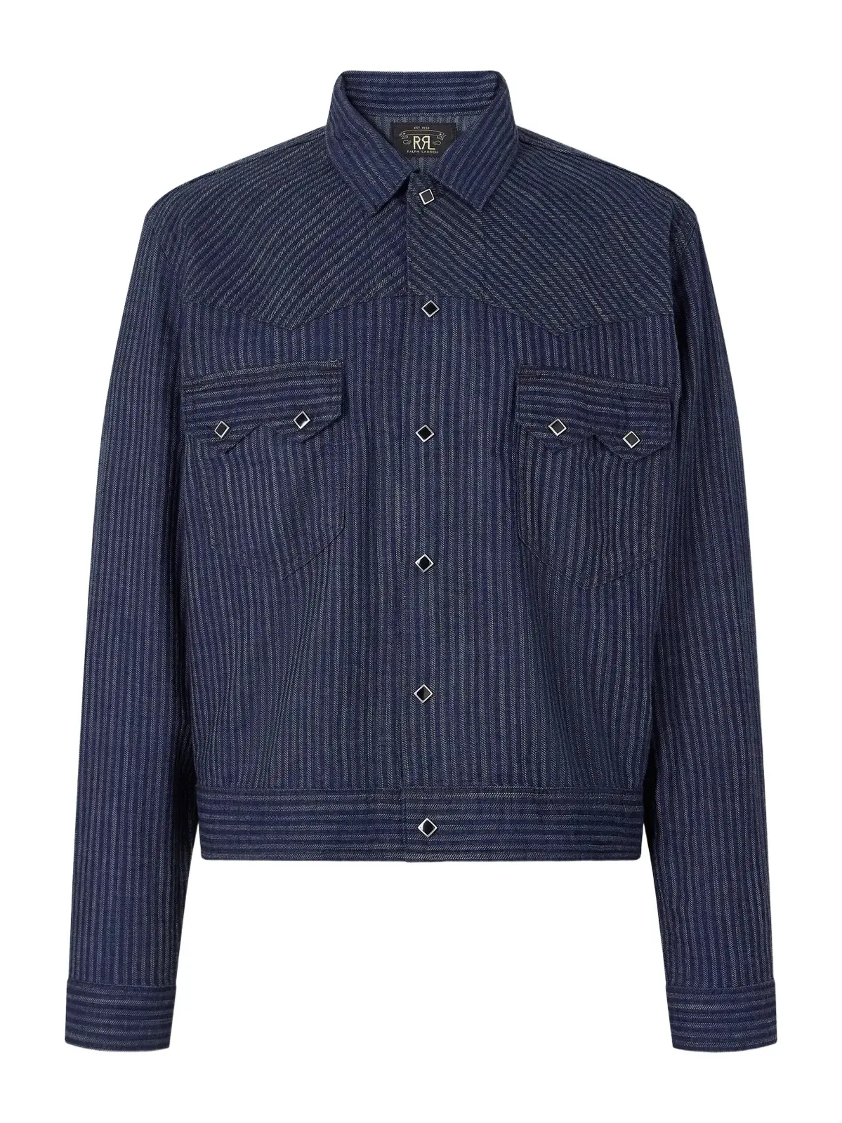 RRL Western Striped Cotton-Jacquard Broken-Twill Overshirt - Men