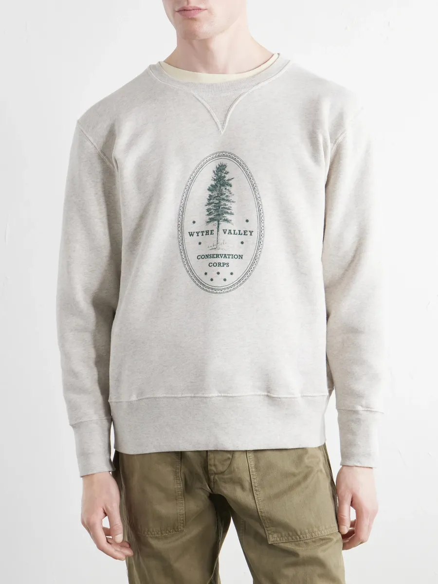 WYTHE Conservation Corps Printed Organic Cotton-Fleece Sweatshirt - Men | Thumbnail 3