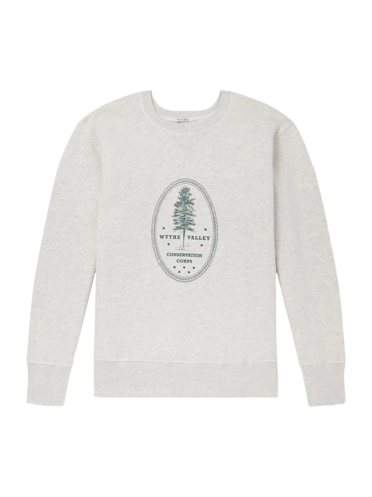 WYTHE Conservation Corps Printed Organic Cotton-Fleece Sweatshirt - Men