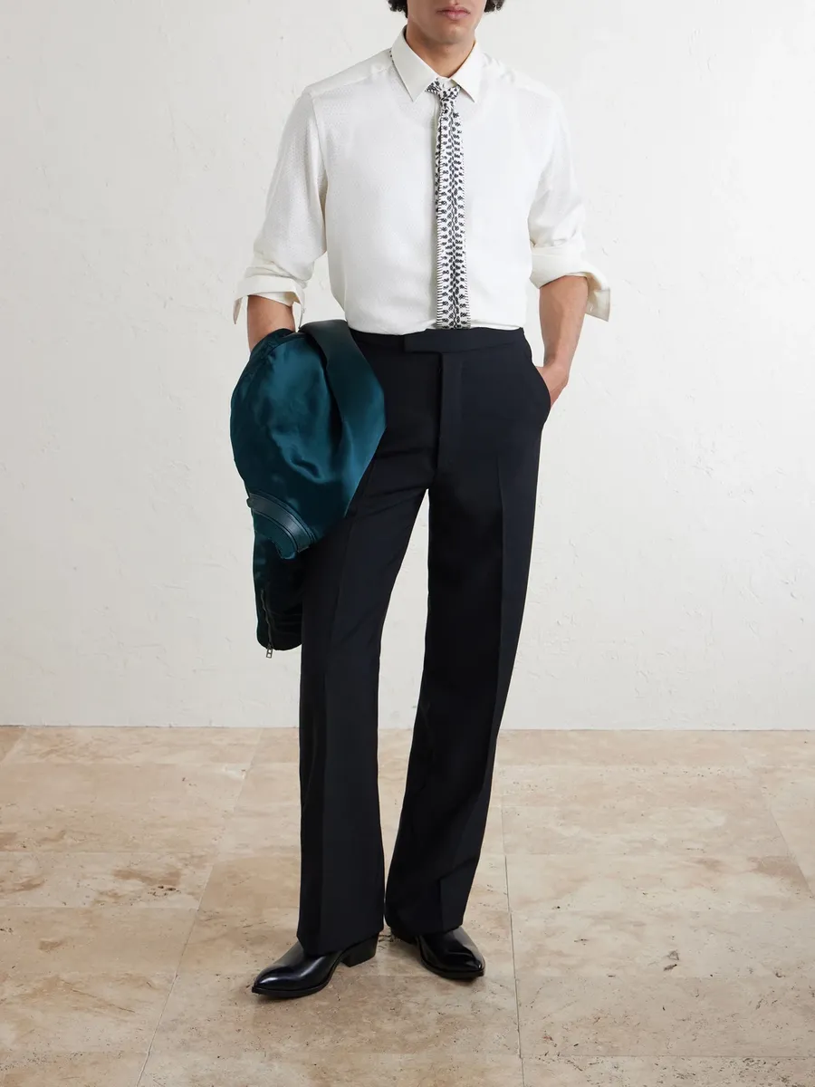 Tom Ford Straight-Leg Wool Trousers - Men | Thumbnail 2 Tom Ford Straight-Leg Wool Trousers - Men | Thumbnail 2
