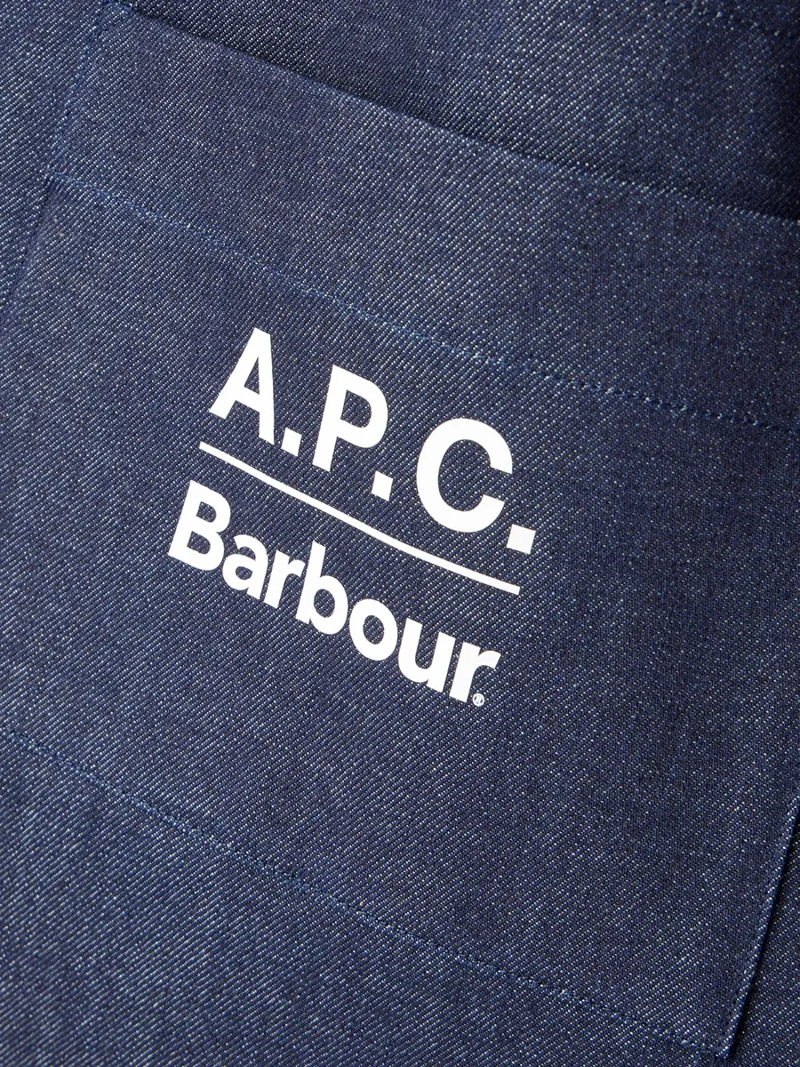 Barbour A.P.C. Logo-Print Denim Tote Bag - Men | Thumbnail 5 Barbour A.P.C. Logo-Print Denim Tote Bag - Men | Thumbnail 5