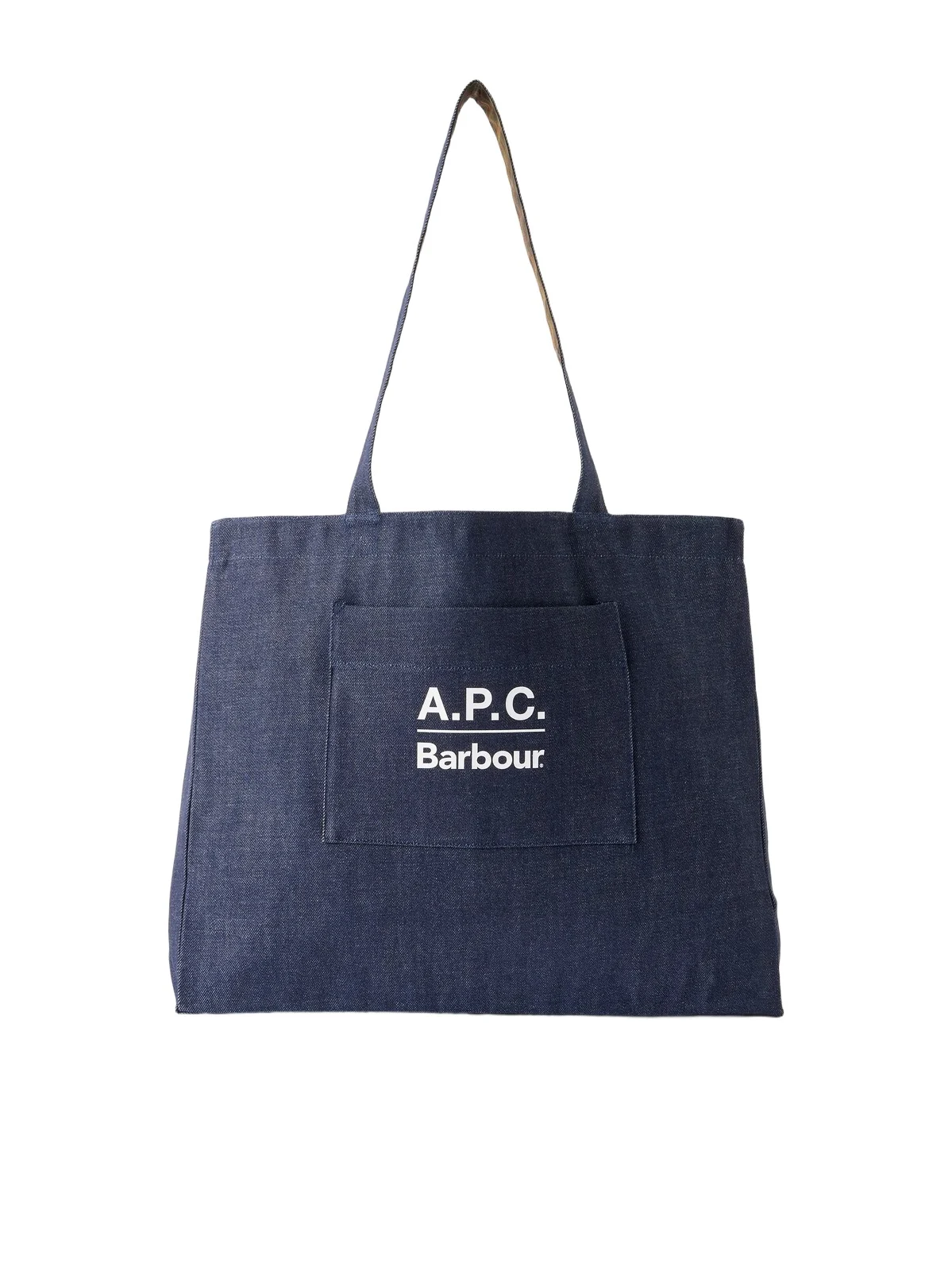 Barbour A.P.C. Logo-Print Denim Tote Bag - Men