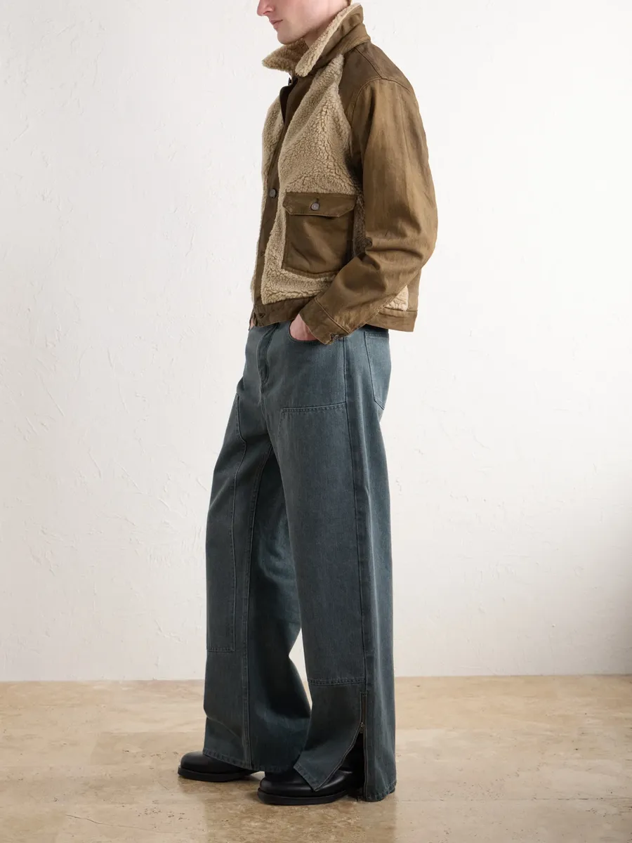 RRL Fleece-Trimmed Denim Jacket - Men | Thumbnail 2