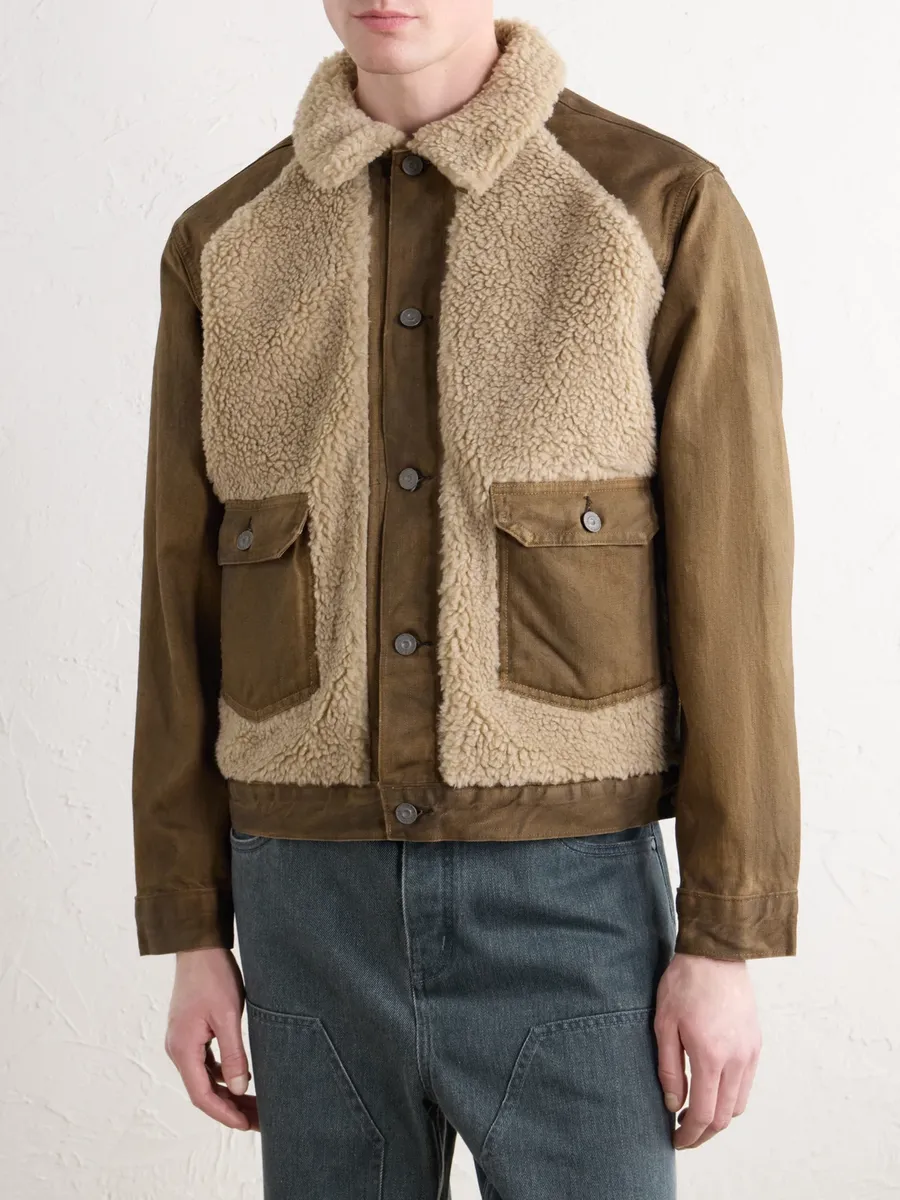 RRL Fleece-Trimmed Denim Jacket - Men | Thumbnail 3