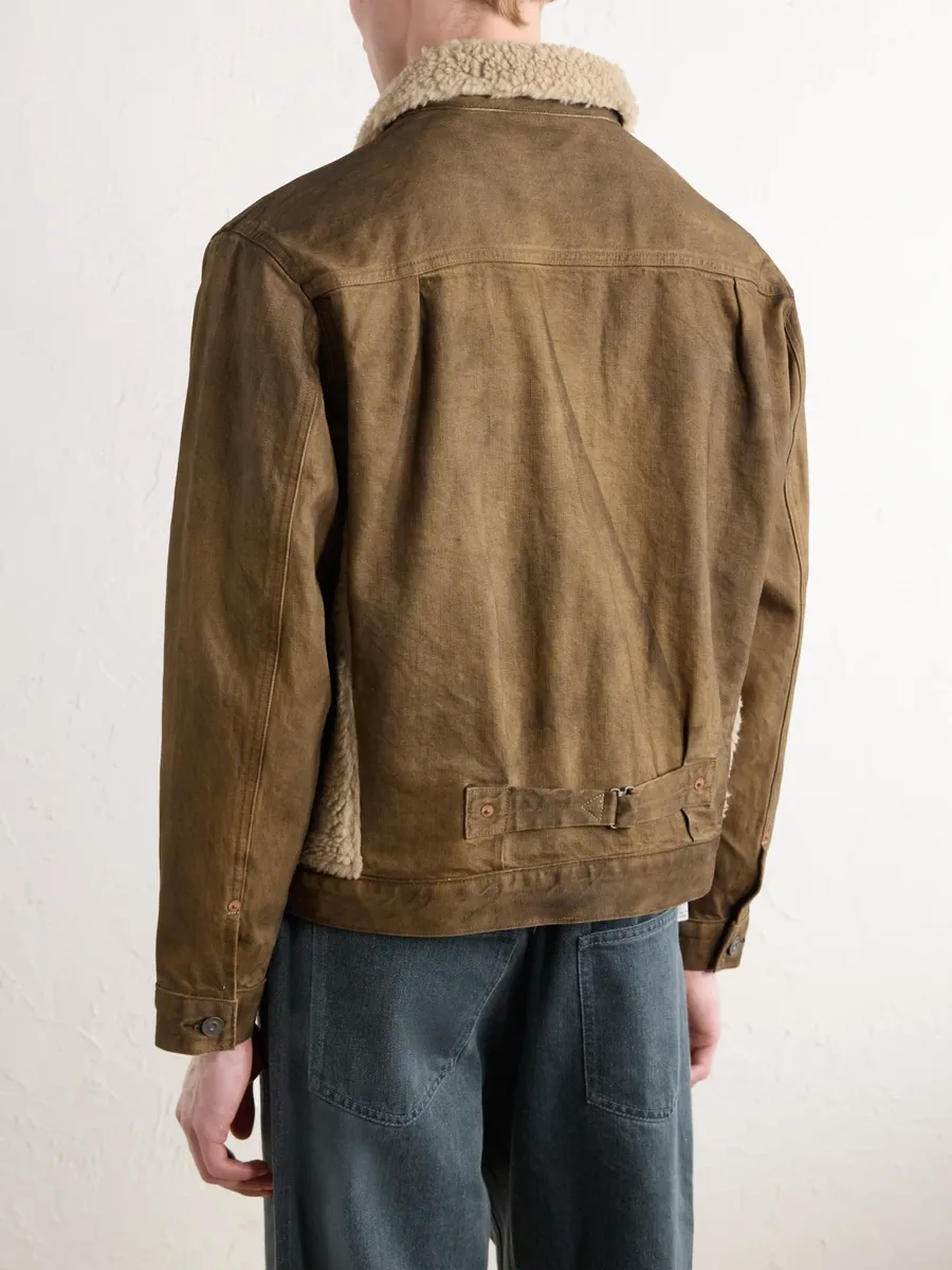 RRL Fleece-Trimmed Denim Jacket - Men | Thumbnail 4