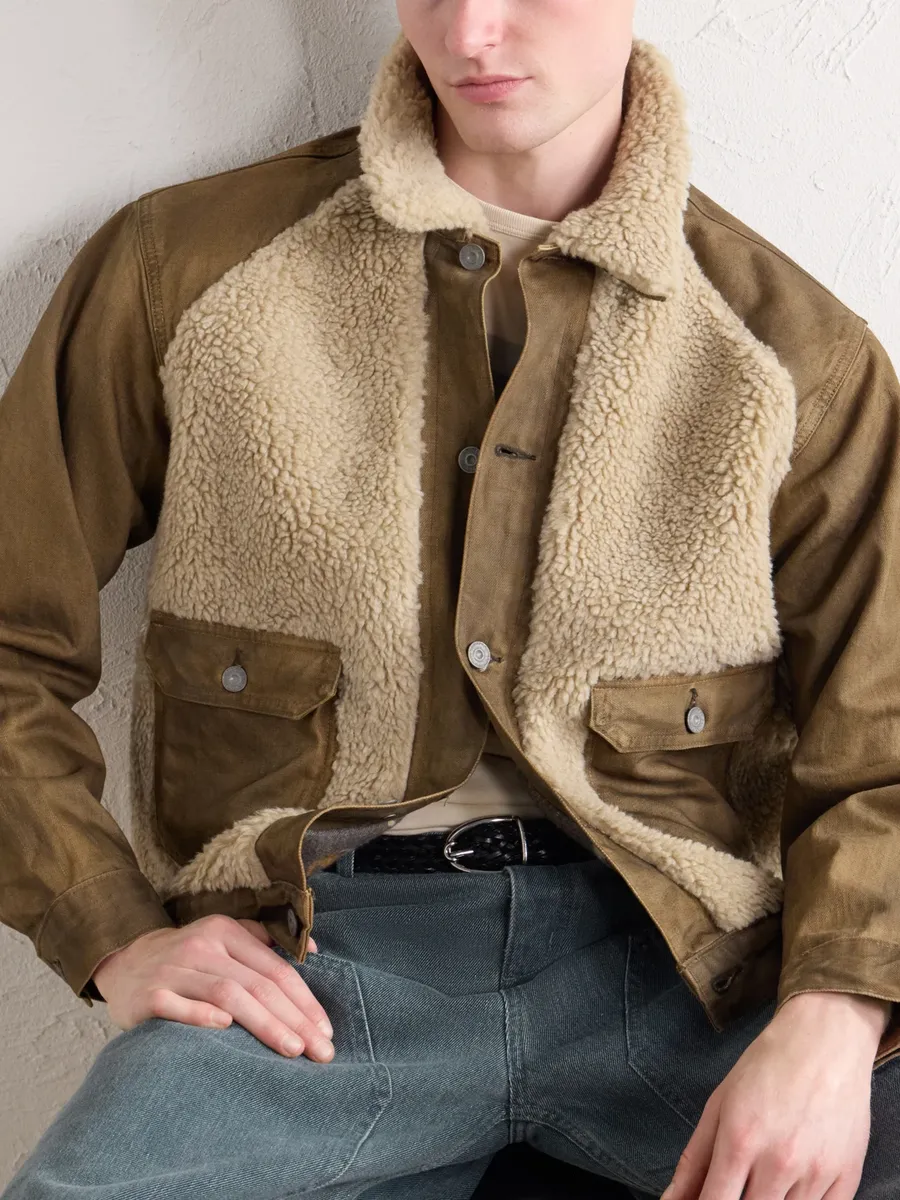 RRL Fleece-Trimmed Denim Jacket - Men | Thumbnail 5