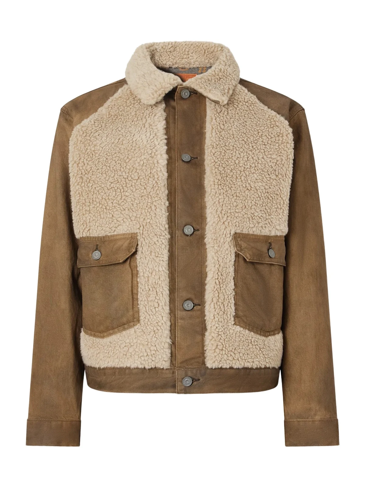 Fleece-Trimmed Denim Jacket - Men