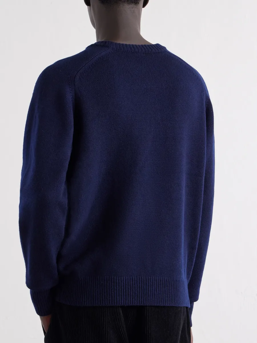 A.PRESSE Paneled Wool Sweater - Men | Thumbnail 4 A.PRESSE Paneled Wool Sweater - Men | Thumbnail 4