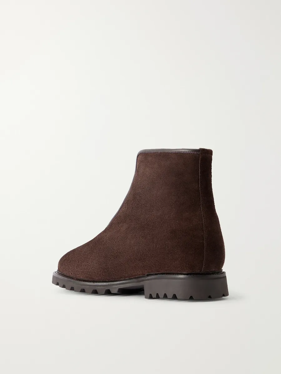 MORJAS Alpine Shearling-Lined Suede Chelsea Boots - Men | Thumbnail 4