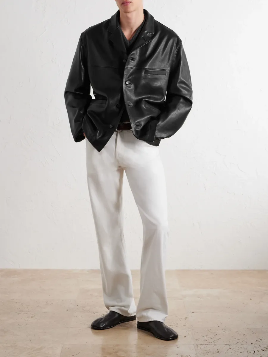 Lemaire Paneled Leather Jacket - Men | Thumbnail 2 Lemaire Paneled Leather Jacket - Men | Thumbnail 2
