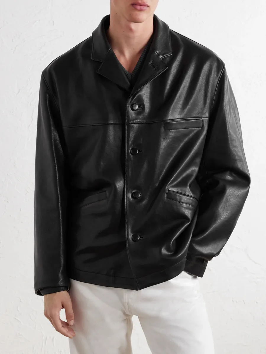 Lemaire Paneled Leather Jacket - Men | Thumbnail 3 Lemaire Paneled Leather Jacket - Men | Thumbnail 3