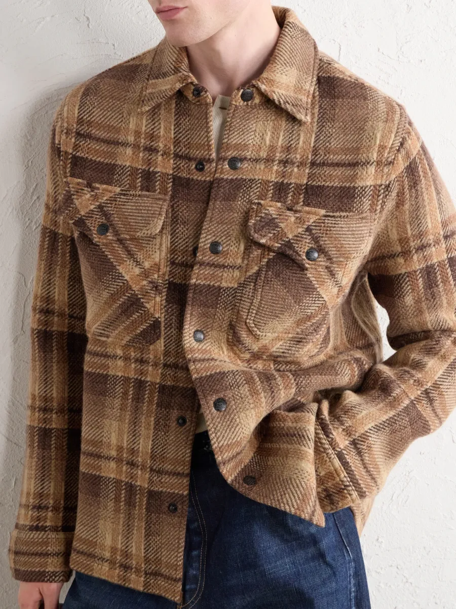RRL Checked Jacquard-Knit Wool Jacket - Men | Thumbnail 5 RRL Checked Jacquard-Knit Wool Jacket - Men | Thumbnail 5