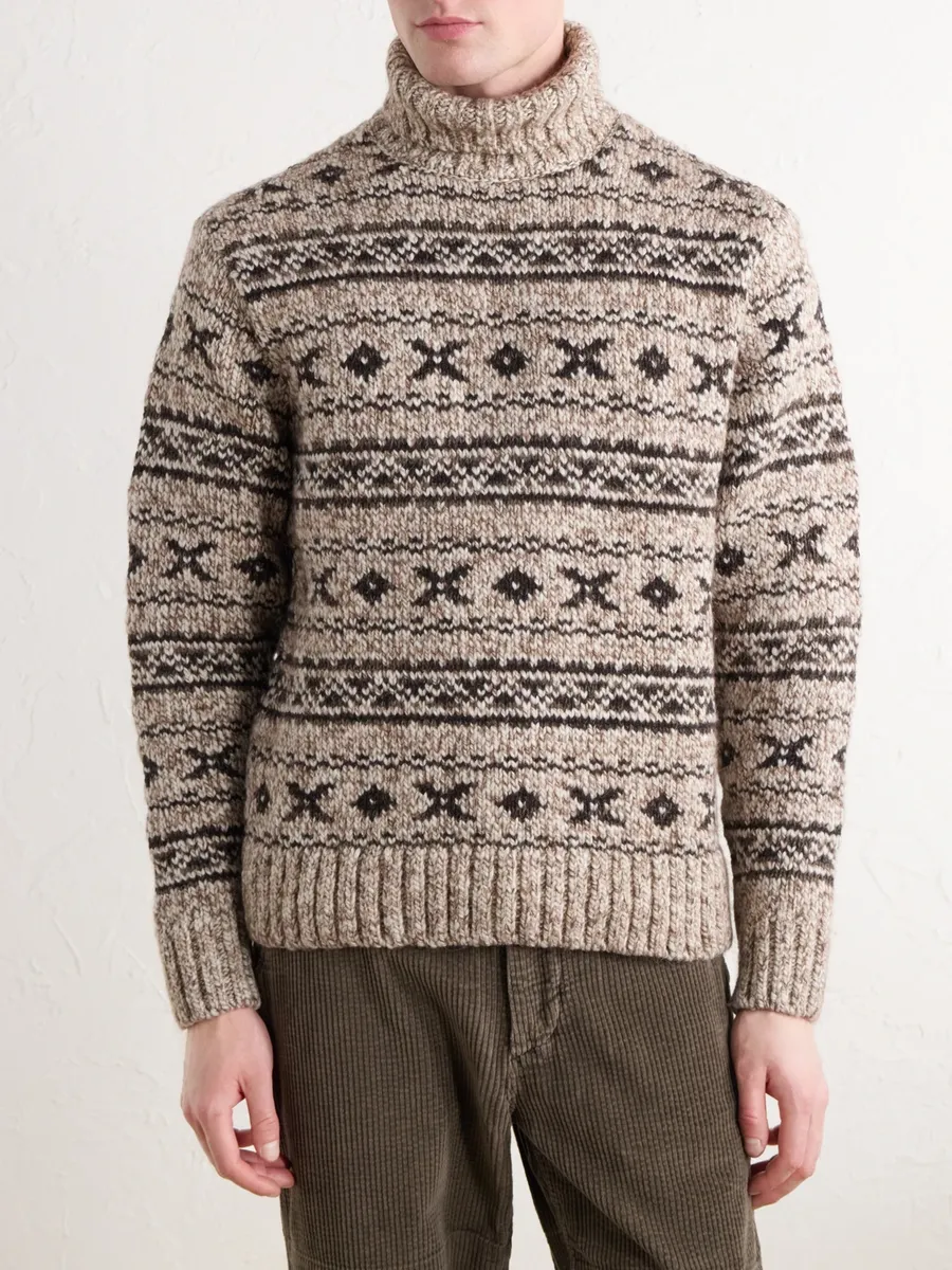 RRL Fair Isle Wool-Blend Jacquard Rollneck Sweater - Men | Thumbnail 3 RRL Fair Isle Wool-Blend Jacquard Rollneck Sweater - Men | Thumbnail 3