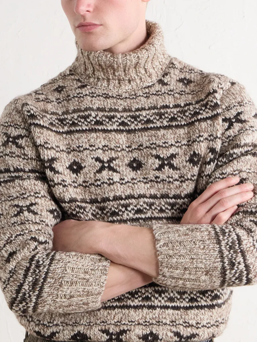 RRL Fair Isle Wool-Blend Jacquard Rollneck Sweater - Men | Thumbnail 5 RRL Fair Isle Wool-Blend Jacquard Rollneck Sweater - Men | Thumbnail 5