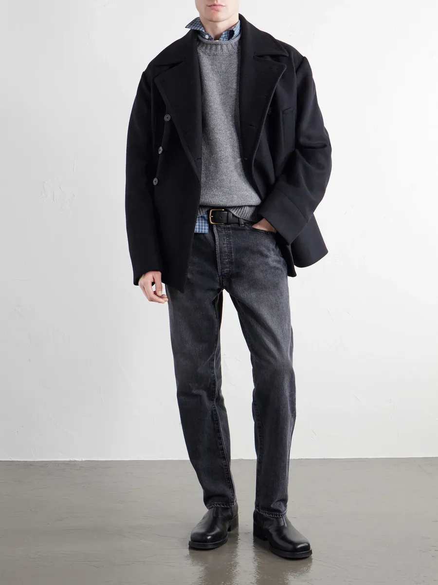 Aaron Levine Flecked Merino Wool Sweater - Men | Thumbnail 2