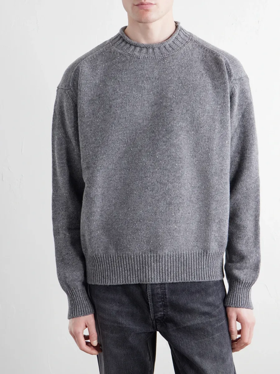 Aaron Levine Flecked Merino Wool Sweater - Men | Thumbnail 3