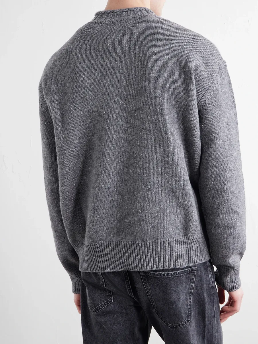 Aaron Levine Flecked Merino Wool Sweater - Men | Thumbnail 4